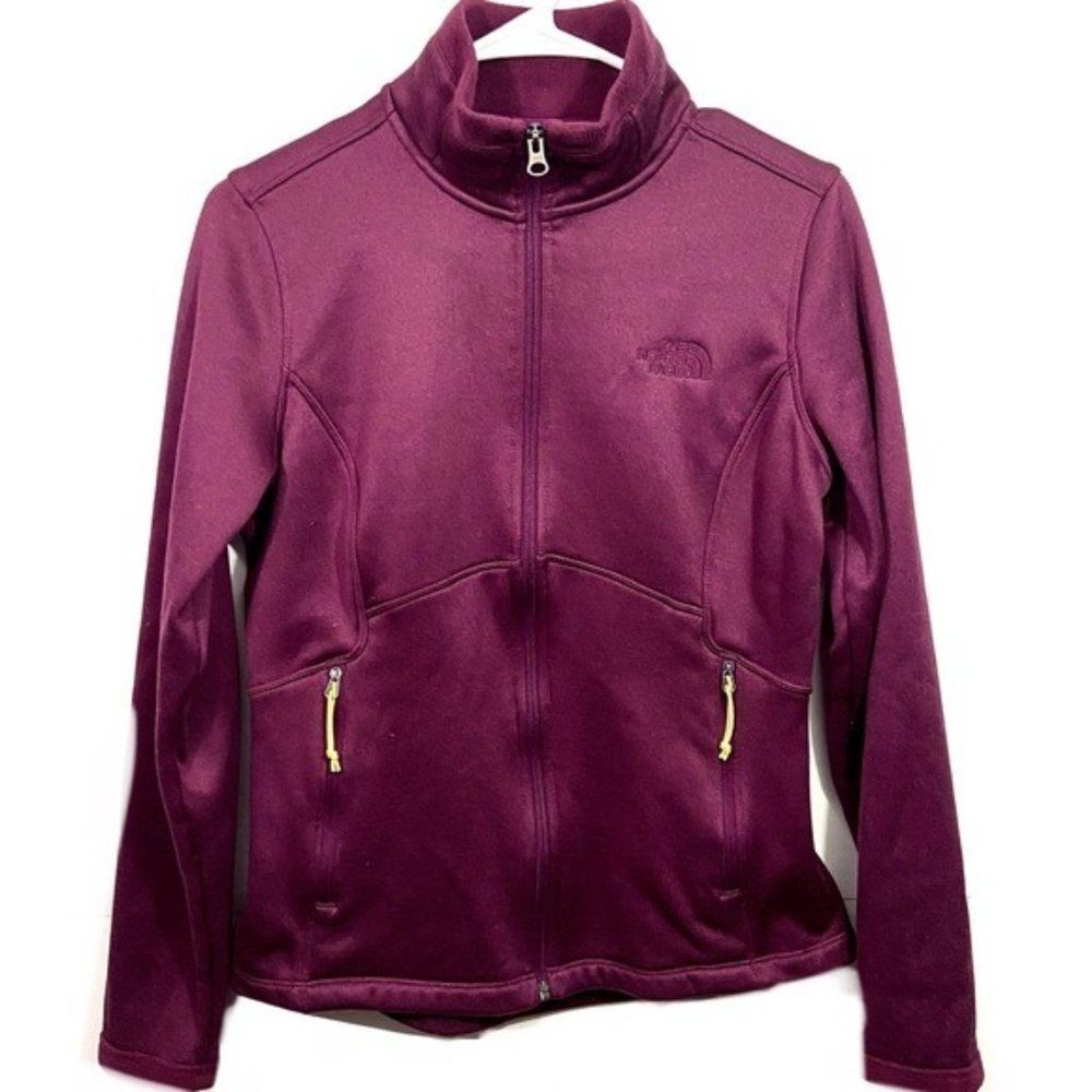 The North Face Burgundy Cold Weather Zip Jacket